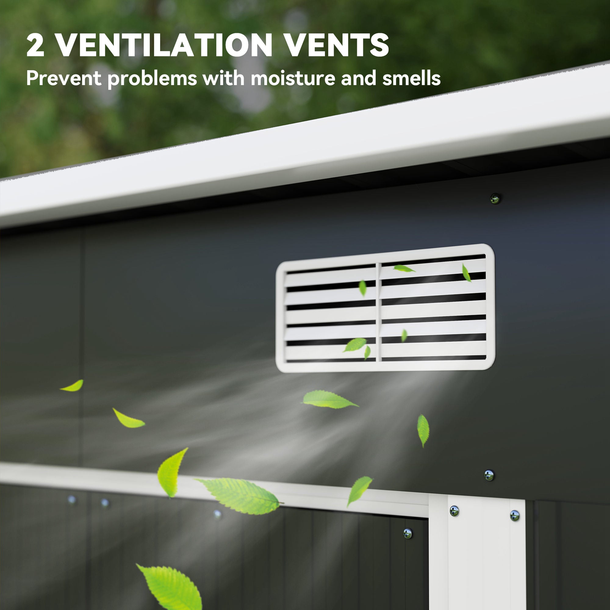 7 x 4ft Outdoor Storage Shed with Foundation Kit, Lean to Metal Garden Shed for Log, Rubbish Bin, Tool, Lawnmower, Bike, Patio and Lawn Use Outsunny