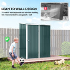 5.3 x 3.1ft Corrugated Steel Garden Shed Outsunny