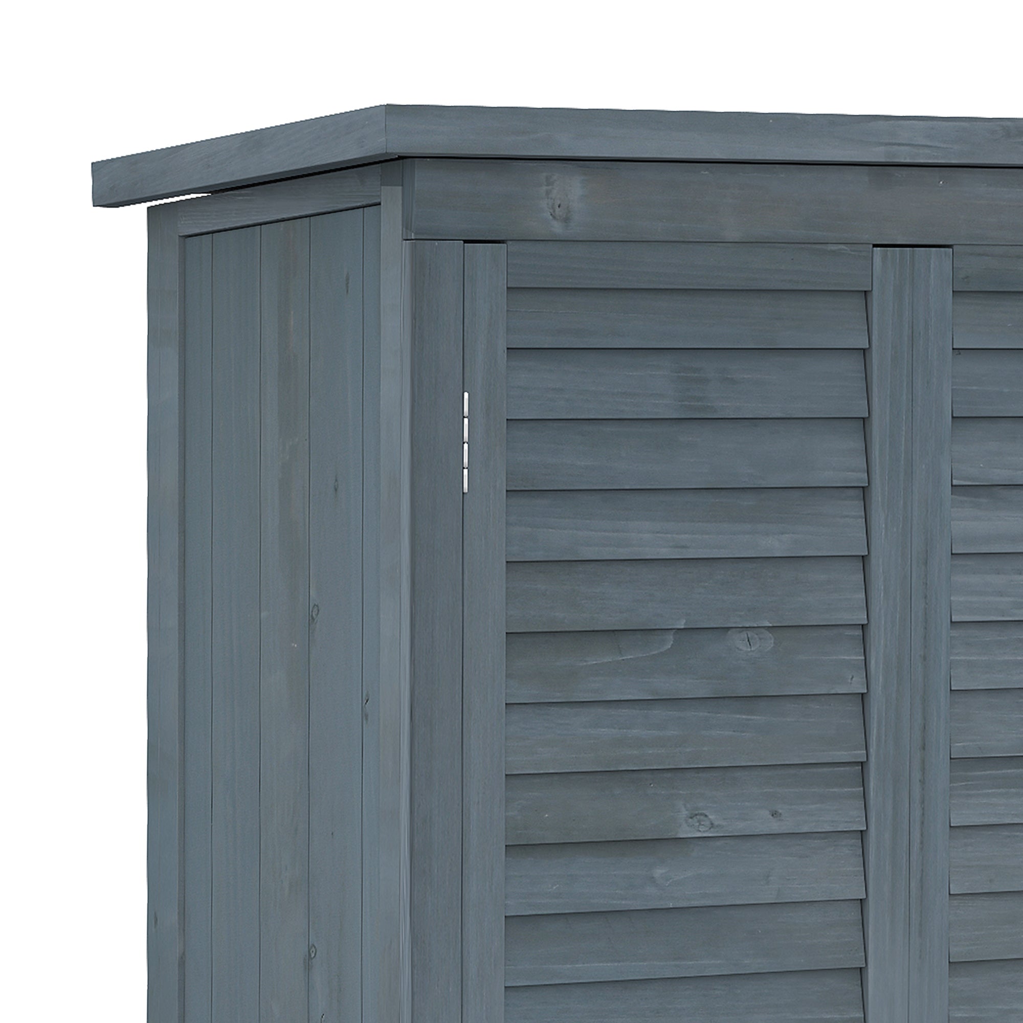 39.5 x 79cm Fir Wood Garden Shed Outsunny