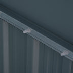 3.2 x 5.1ft Corrugated Steel Two-Bin Storage Shelter Outsunny