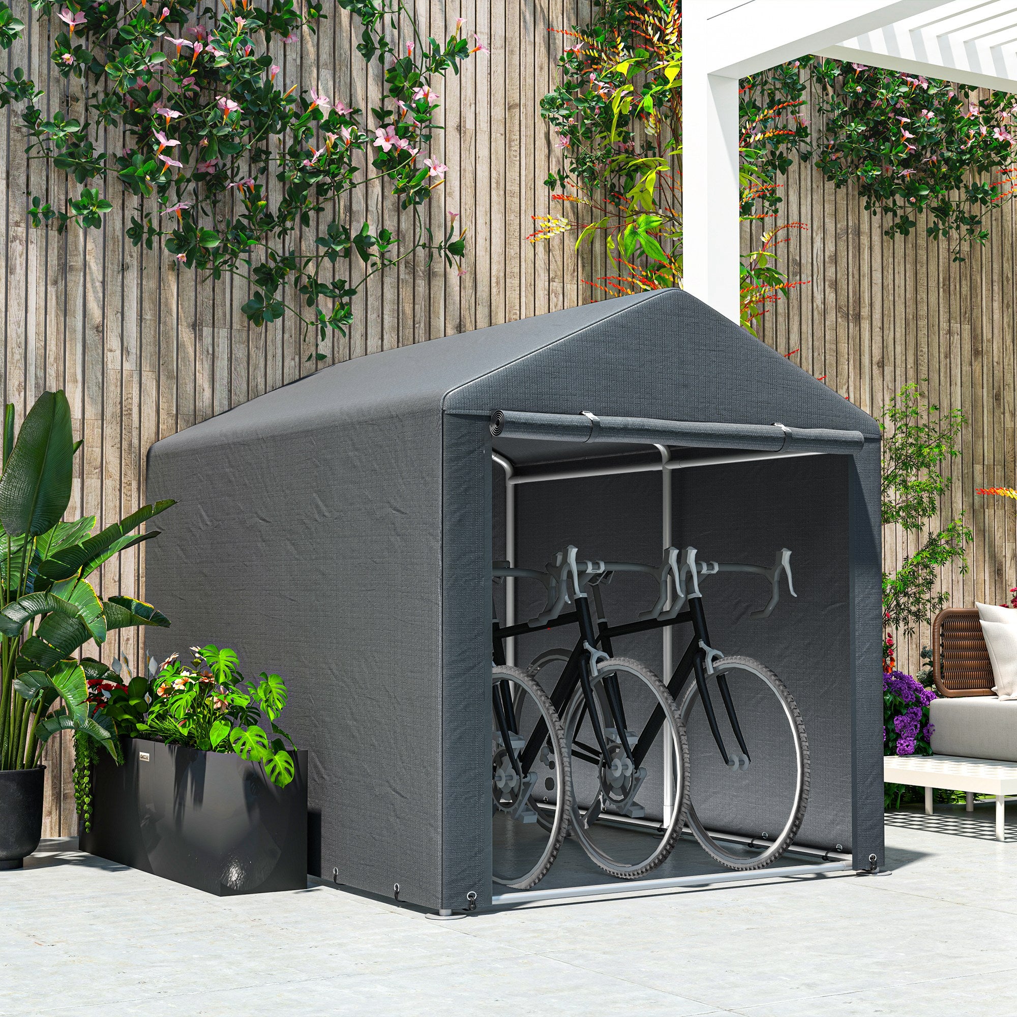 2.2 x 1.6 m Outdoor Storage Tent, with Accessories