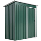 5 x 3ft Garden Storage Shed with Sliding Door and Sloped Roof Outdoor Equipment Tool Outsunny