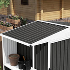 Set of 12 Corrugated Steel Roof Sheet Panels Outsunny