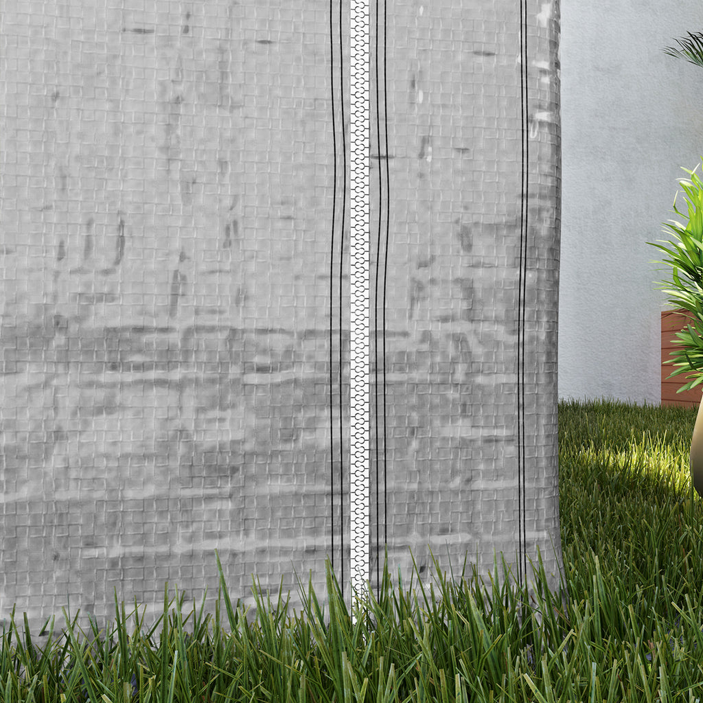 2 x 2m Garden Fabric Storage Tent - Grey