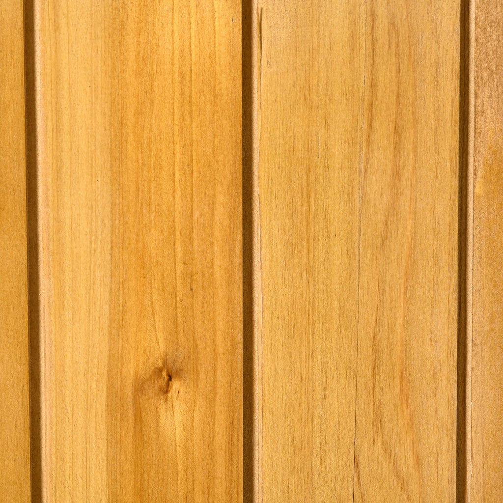 139 x 75 Fir Wood Garden Shed, with Asphalt Roof - Natural