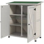 46.5 x 97cm Compact Wooden Storage Shed Outsunny
