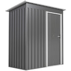 5x3 Storage Shed with Sliding Door and Sloped Roof for Garden Outsunny