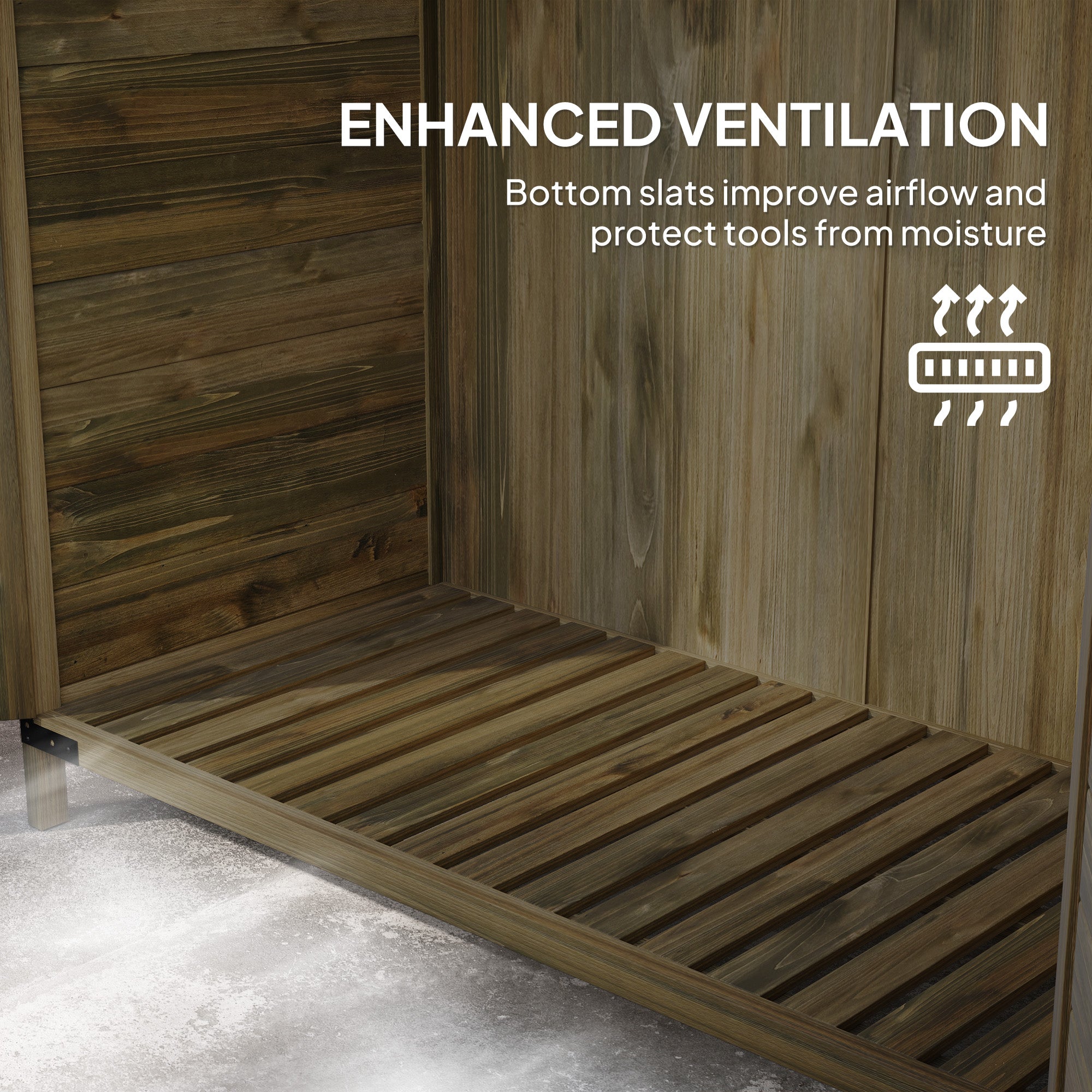 103.5 x 59 cm Wooden Garden Shed