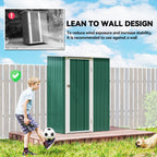 5x3 Garden Shed Metal Outdoor Tool Shed with Sloped Roof, Lockable Door for Gardeners Outsunny
