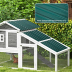 Corrugated Roofing Sheets, Pack of 24, Galvanised Metal Roofing Sheets for Greenhouse, Garage, Storage Shed, Carport, 129 x 45cm, Green Outsunny
