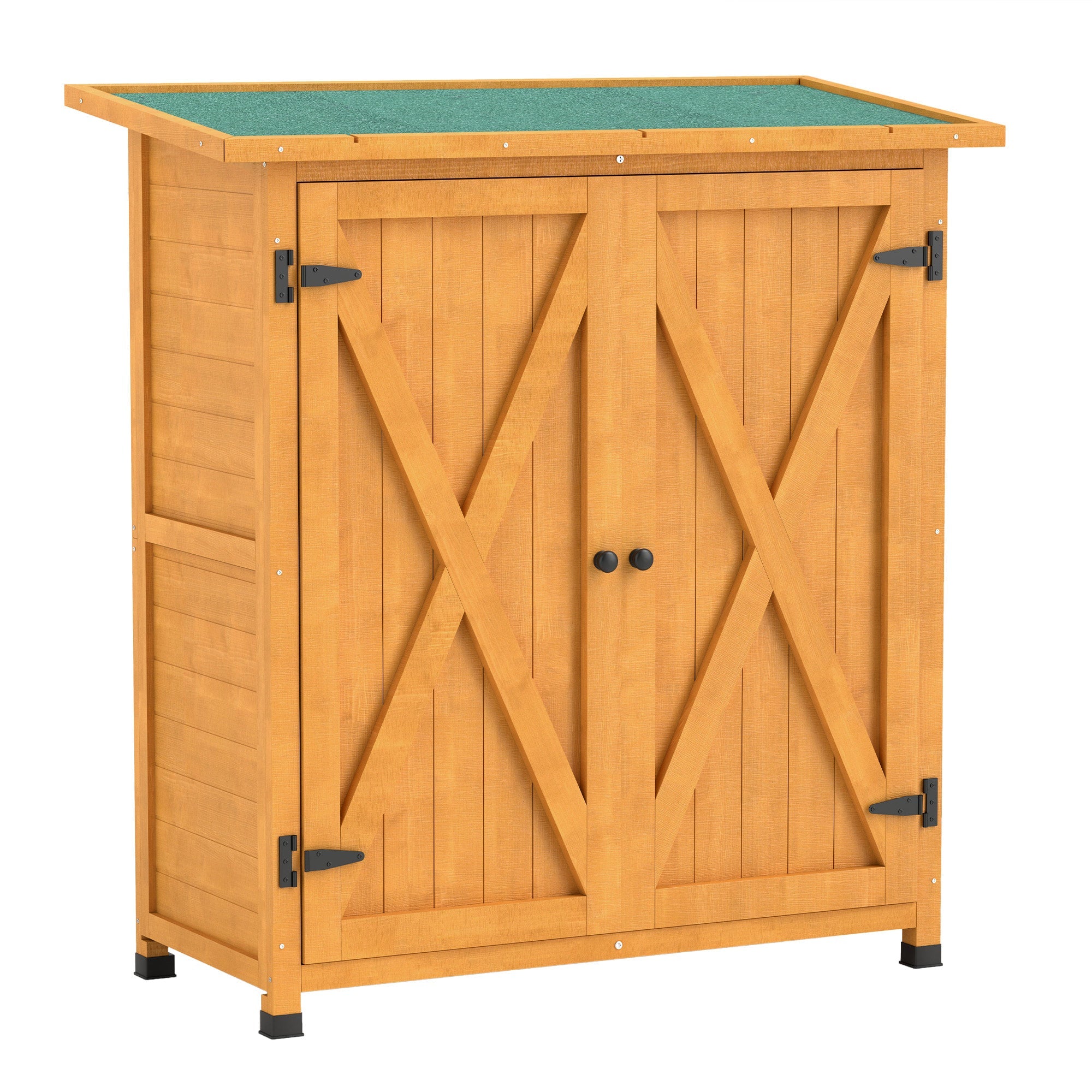 46.5 x 97cm Compact Wooden Storage Shed Outsunny