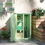 Wooden Small Shed, Garden Storage Shed with Shelves and Bolt Latch, 75L x 56W x115H cm Outsunny