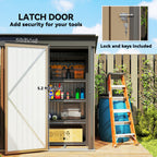 5 x 3ft Corrugated Steel Storage Shed, with Lock Outsunny