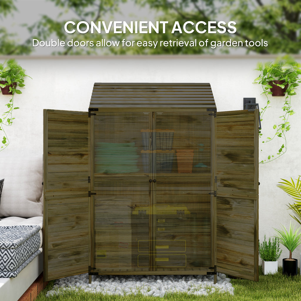 103.5 x 59 cm Wooden Garden Shed