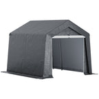 3.6 x 2.1m Portable Outdoor Shed, with Window Outsunny