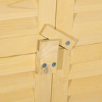 87 x 47 x 160cm Wooden Garden Shed, Sheds & Outdoor Storage with Asphalt Roof and 2 Lockable Doors, Natural Outsunny