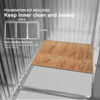 7 x 4ft Metal Garden Storage Shed with Vents, Floor Foundation Kit and Lockable Double Doors Outsunny