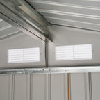 7 x 4ft Lockable Metal Garden Tool Storage Shed, Outdoor Storage Shed with Foundation and vents Outsunny