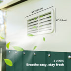 Garden Metal Storage Shed Outdoor Metal Tool House with Double Sliding Doors and 2 Air Vents, 11.3x9.2ft Outsunny