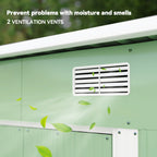 7 x 4ft Outdoor Garden Metal Storage Shed, Tool Storage Box for Backyard, Patio and Lawn Outsunny