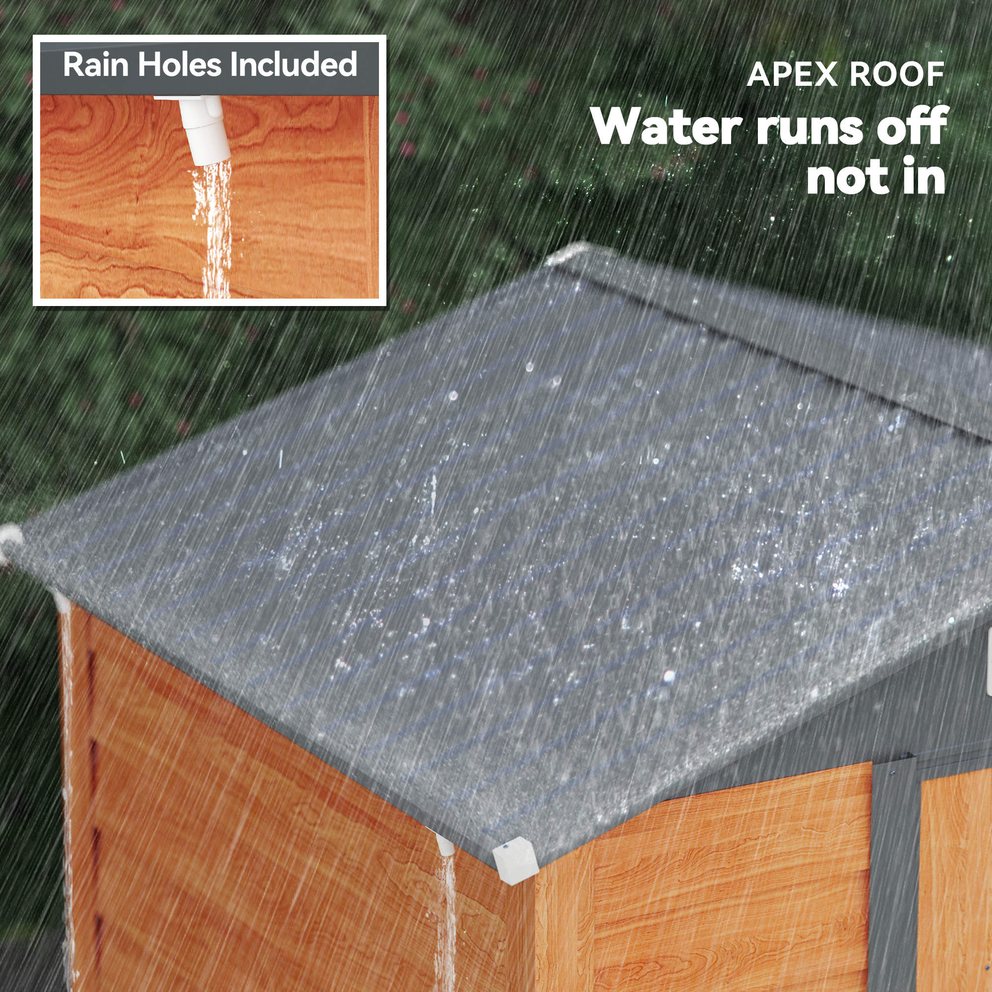 6.5 x 5ft Metal Garden Shed, House Hut Gardening Tool Storage with Ventilations, Sliding Door, Sloped Roof for Garden, Patio Outsunny