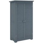 39.5 x 79cm Fir Wood Garden Shed Outsunny