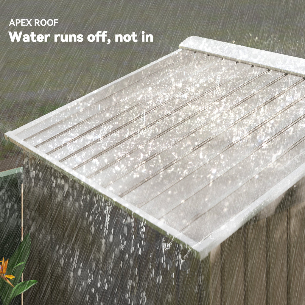 7 x 4ft Metal Garden Storage Shed with Vents, Floor Foundation Kit and Lockable Double Doors Outsunny