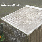 7 x 4ft Metal Garden Storage Shed with Vents, Floor Foundation Kit and Lockable Double Doors Outsunny