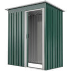 5 x 3ft Garden Storage Shed with Sliding Door and Sloped Roof Outdoor Equipment Tool Outsunny