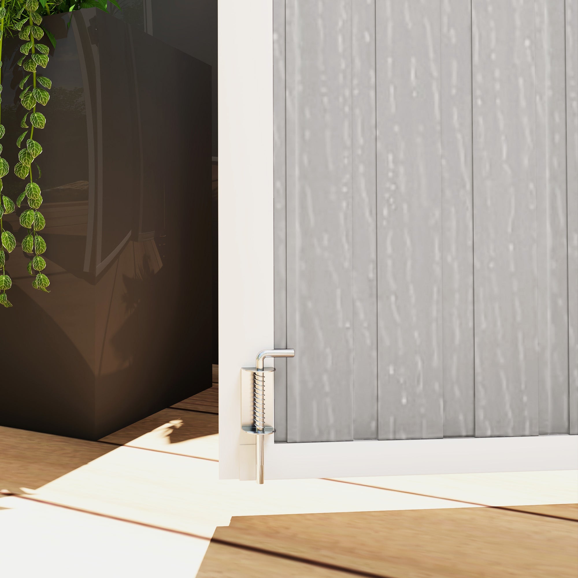 4.7 x 2.5FT Garden Shed, Lockable Outdoor Storage with Openable Lid, Small Shed for 2 Trash Cans, Tools, Patio Outsunny