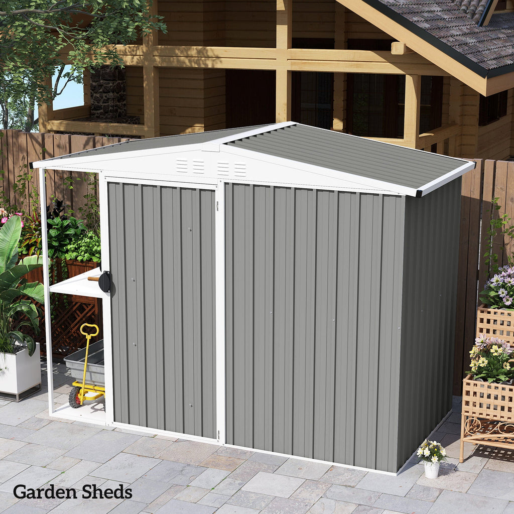 Set of 12 Corrugated Steel Roof Sheet Panels Outsunny