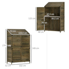 103.5 x 59 cm Wooden Garden Shed