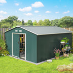 12.5 x 11.1ft Steel Sliding Door Storage Shed