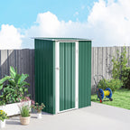 5x3 Garden Shed Metal Outdoor Tool Shed with Sloped Roof, Lockable Door for Gardeners Outsunny