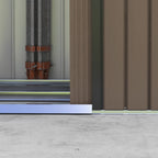 7 x 4ft Metal Garden Shed, Outdoor Storage Tool House with Ventilation Slots, Foundation Kit and Lockable Double Doors Outsunny